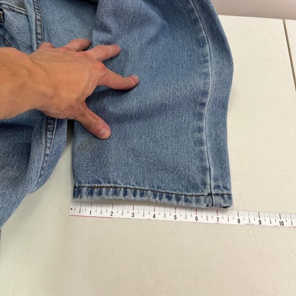 Vtg Y2K Levis 505 Classic Straight Fit Jeans Blue 31x28.5 Denim Stonewashed Mens - Picture 11 of 16